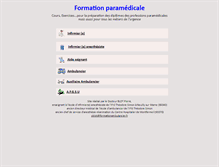 Tablet Screenshot of formationparamed.fr